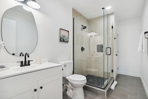 Style and function are both perfectly present in this newly remodeled bathroom!