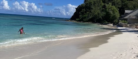 Beautiful Long Bay Beach, only a five minute walk from Tropical Escape.