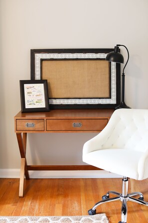 Desk nook in guest room