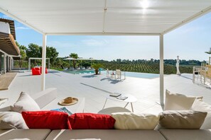 Autumn, Balcony / Terrace / Patio, Building Exterior, Outdoor, Pool, Spring, Summer