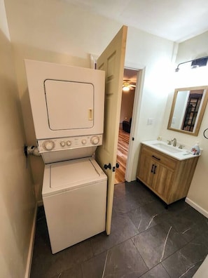 Free washer and dryer in unit