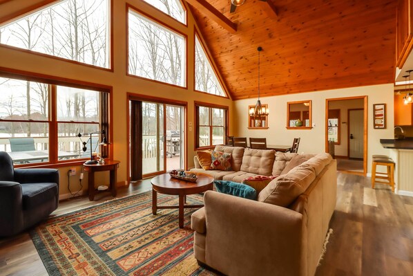 Pocono Lake Vacation Rental | 4BR | 2BA | Stairs Required | 2,700 Sq Ft