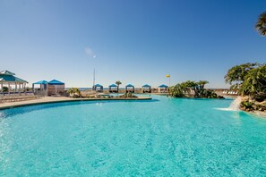 Another view of the lagoon pool on the beach side.