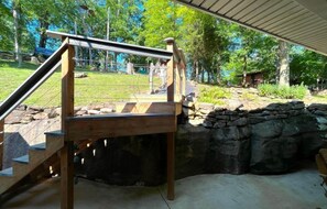 Back Yard: Walk around our yard and enjoy the light coming through the leaves. It’s a good place for a quiet walk.