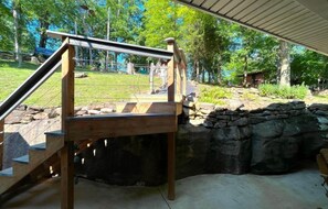 Walk around our yard and enjoy the light coming through the leaves. It’s a good place for a quiet walk.