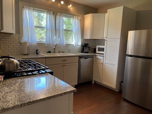 Fully stocked kitchen