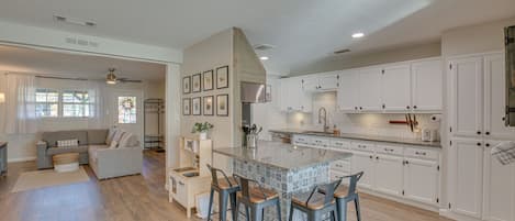 Aubrey Vacation Rental | 3BR | 1BA | 1,410 Sq Ft | Step-Free Access