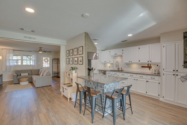 Aubrey Vacation Rental | 3BR | 1BA | 1,410 Sq Ft | Step-Free Access