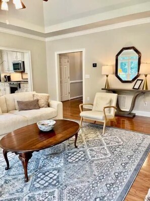 Entertain your guests in this cozy and inviting living room