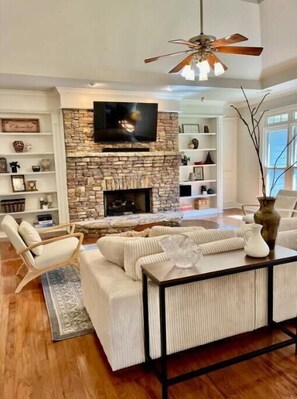 Living room. Entertain guests in this sophisticated, cozy and inviting  space.