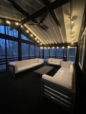 Be outside without the elements in the  screened in sun room