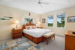 Primary Bedroom with Views of Outside at Waikoloa Hawai'i Vacation Rentals