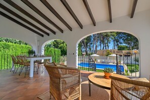 Outdoor dining area