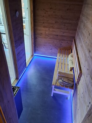 Sauna mit LED