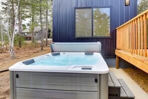 Exterior | Private Hot Tub | Deck