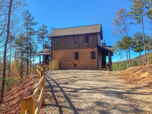 There's lots of space and great views as you come up to the house.