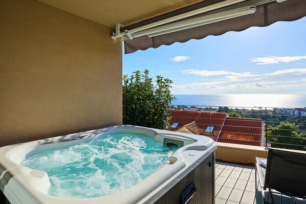 Hot tub with view