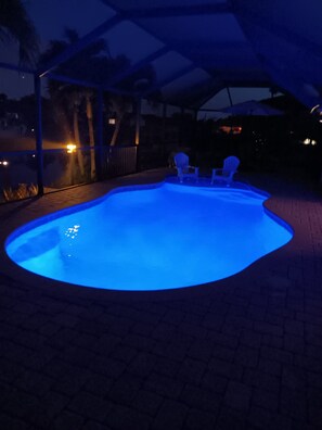 Pool at night