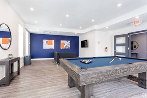 guest will have access to lounge room on same floor with pool table and TV with streaming services such as Netflix provided.  