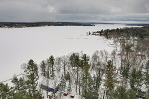 Aerial View Winter | Lakefront Location