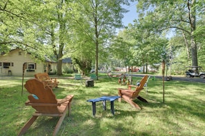 Exterior | Fire Pit w/ Seating | Hammock