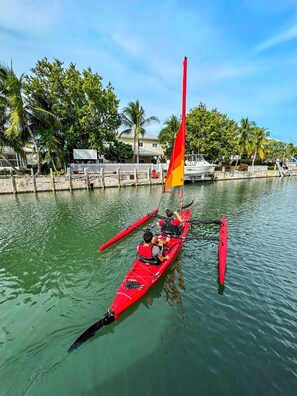 Two high-end sailing kayaks are included in your rental!