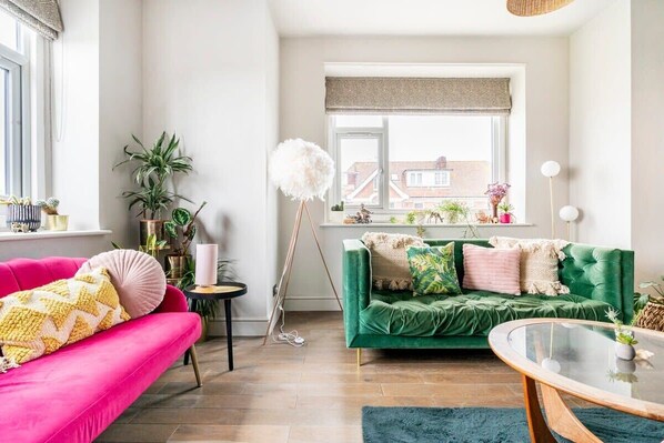 The flat is warm and inviting, ready to host you!