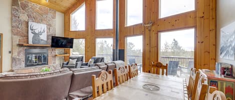 Angel Fire Vacation Rental | 4BR | 3BA | 2,800 Sq Ft | Steps Required