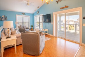 Living Room with Deck Access