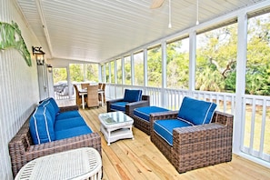 Screen Porch off Level One Living Area