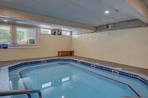 Large indoor hot tub and a pool too