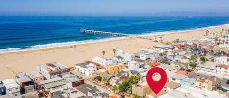 Located on Hermosa Beach walk street, just steps to the sand! 