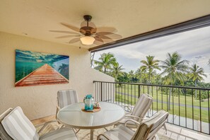 Balcony | Gas Grill (Propane Provided) | Ocean Views