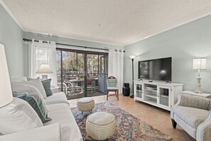 Living Room with queen sleeper sofa