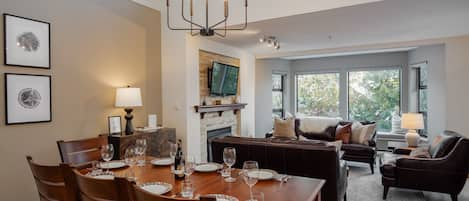 Open living and dining offers plenty of space to rest, recover and entertain in style.