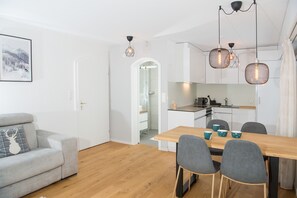 Living area with kitchen