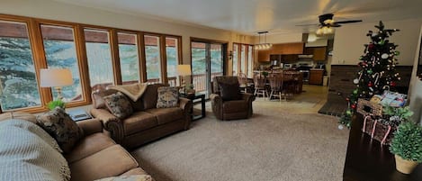 Living Room w/Beautiful Forest Views