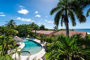 The large and quiet pool is perfect for relaxing