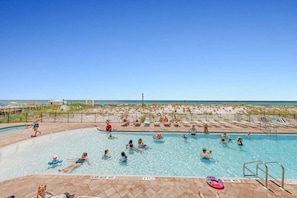 Monitor your kids in the pool from the comfort of your patio