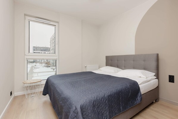 Bedroom with charming decor