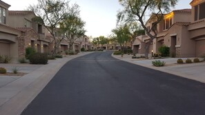 Inside the complex