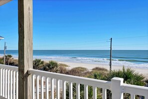 Step onto your private deck and take in uninterrupted views of the Atlantic—your perfect spot to breathe, sip, and relax.