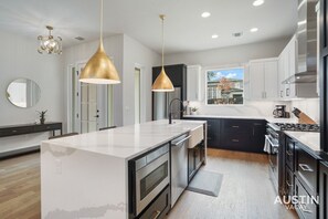 Spacious fully equipped kitchen with all the essentials plus dishwasher