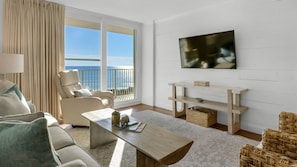 BeachCrest 302 Living Area with Gulf View