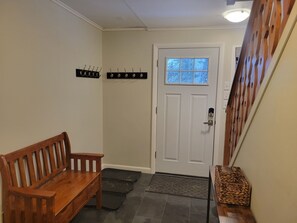 Main entryway accessed from side entrance