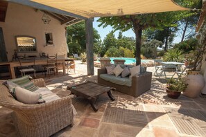 Terrace and pool