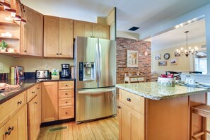 Kitchen | 2-Story House | Central Heating & A/C | 10 Mi to Cannon Mountain