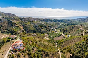 Aerial view showing location of Villa Conchi Frigiliana
