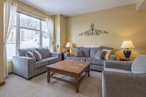 Cozy Living Room with Lots of Seating 