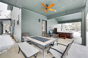 Covered Patio | Private Hot Tub | Gas Grill | Outdoor Seating & Dining